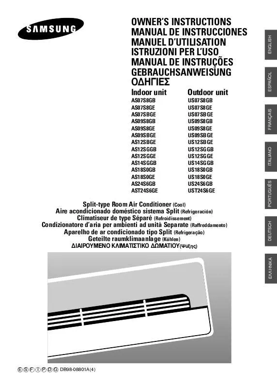 Mode d'emploi SAMSUNG US09S8GB