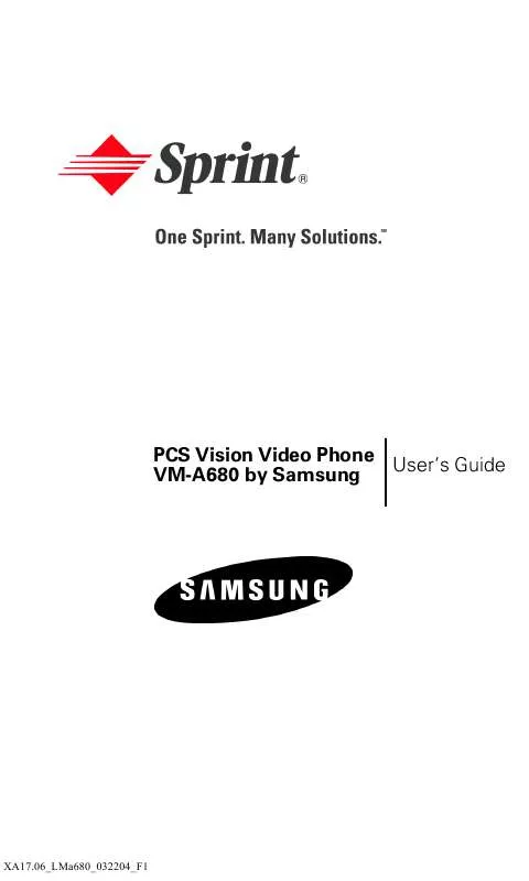 Mode d'emploi SAMSUNG VM-A680