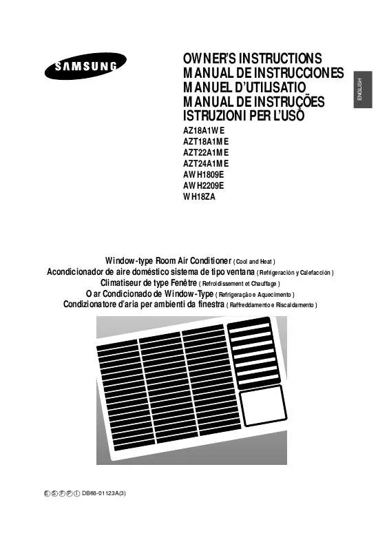 Mode d'emploi SAMSUNG WH18ZA