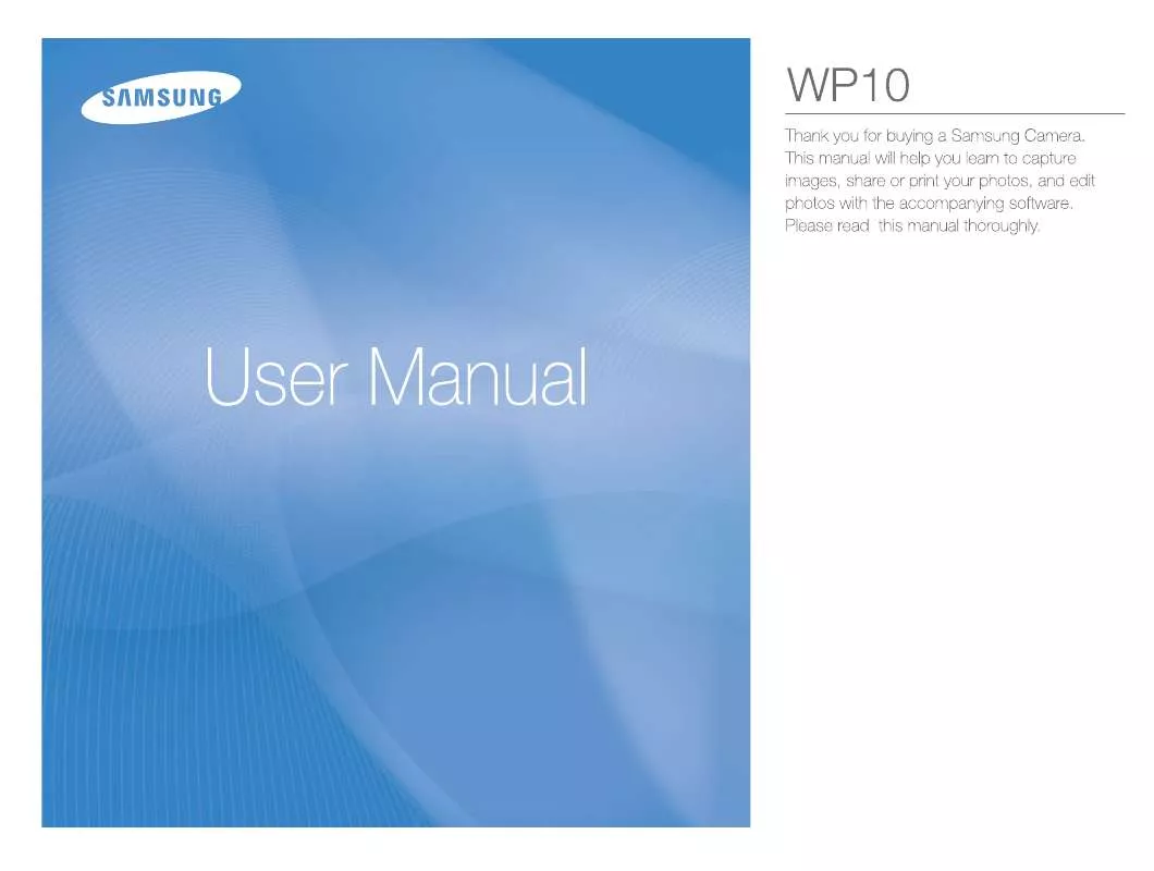 Mode d'emploi SAMSUNG WP10 BLACK