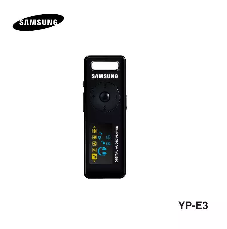 Mode d'emploi SAMSUNG YP-E3ZW