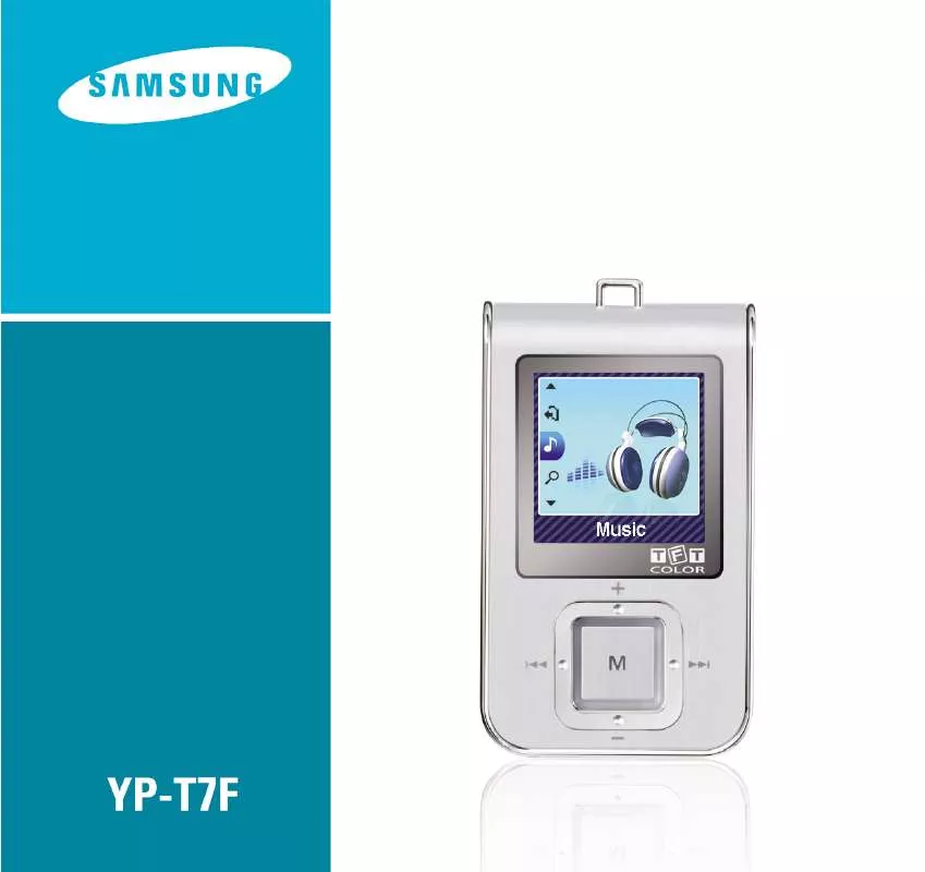 Mode d'emploi SAMSUNG YP-T7FXB