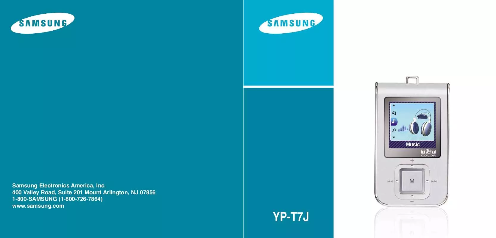 Mode d'emploi SAMSUNG YP-T7JX