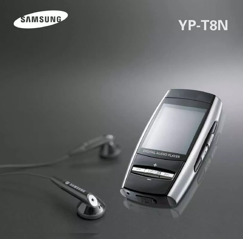 Mode d'emploi SAMSUNG YP-T8NAS