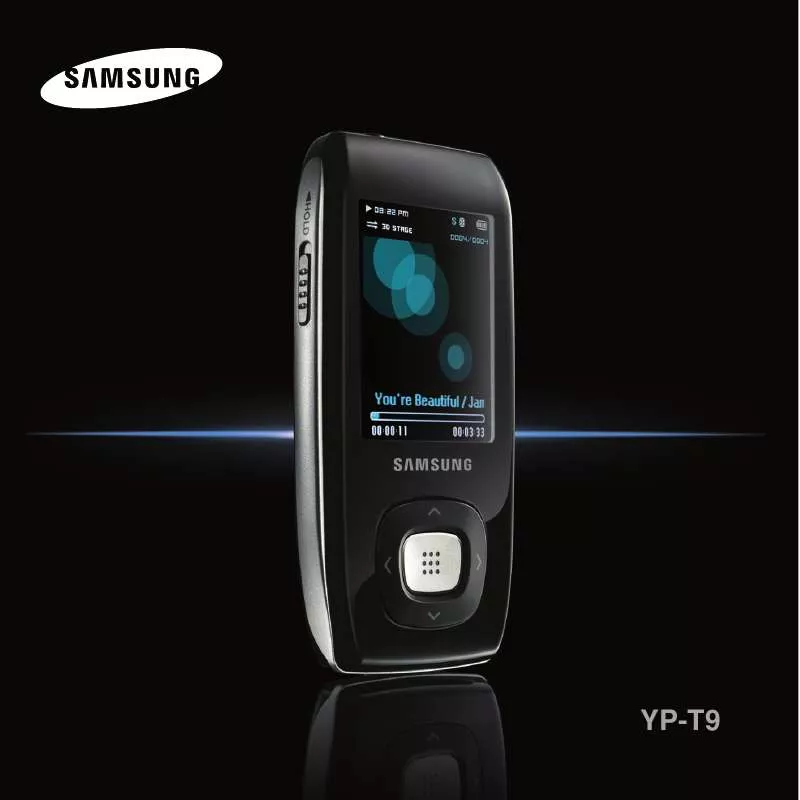 Mode d'emploi SAMSUNG YP-T9AB/XSP