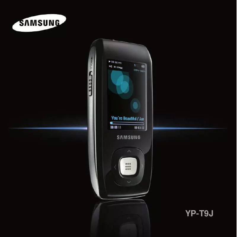 Mode d'emploi SAMSUNG YP-T9JAB/XAA