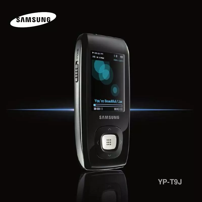 Mode d'emploi SAMSUNG YP-T9JAB/XAC