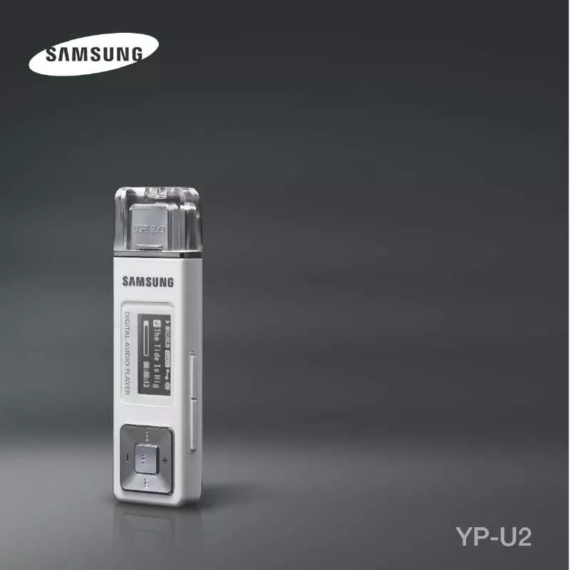 Mode d'emploi SAMSUNG YP-U2XW/XSV