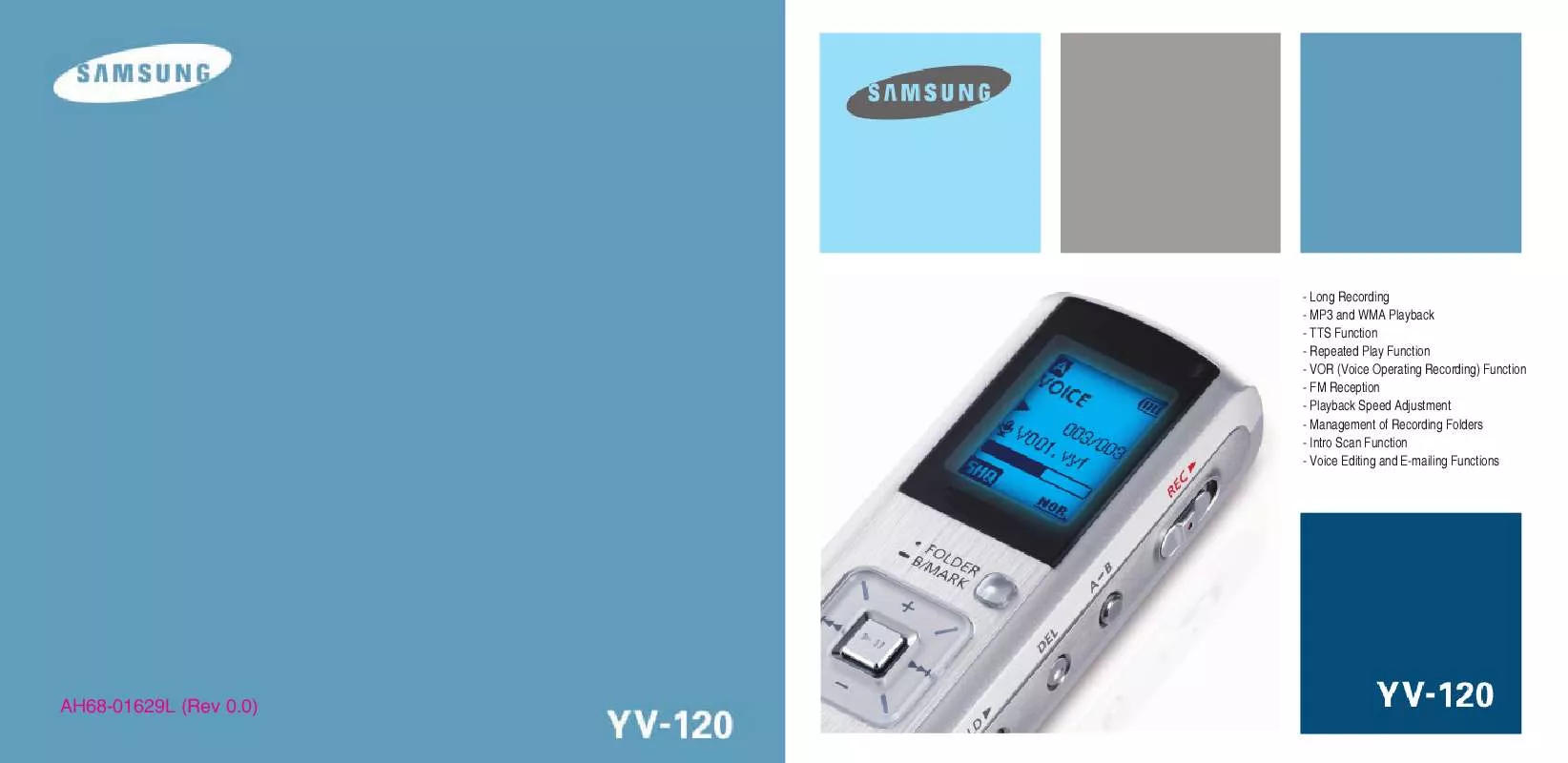 Mode d'emploi SAMSUNG YV-120H