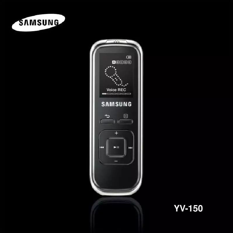 Mode d'emploi SAMSUNG YV-150P