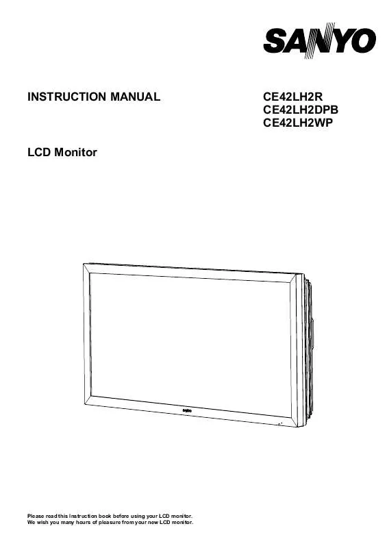 Mode d'emploi SANYO CE42LH2DPB