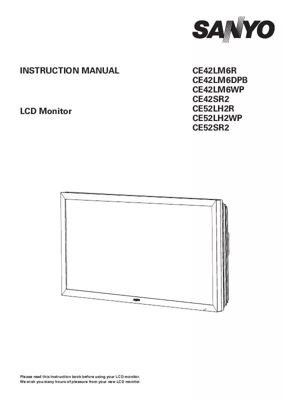 Mode d'emploi SANYO CE42LM6DPB