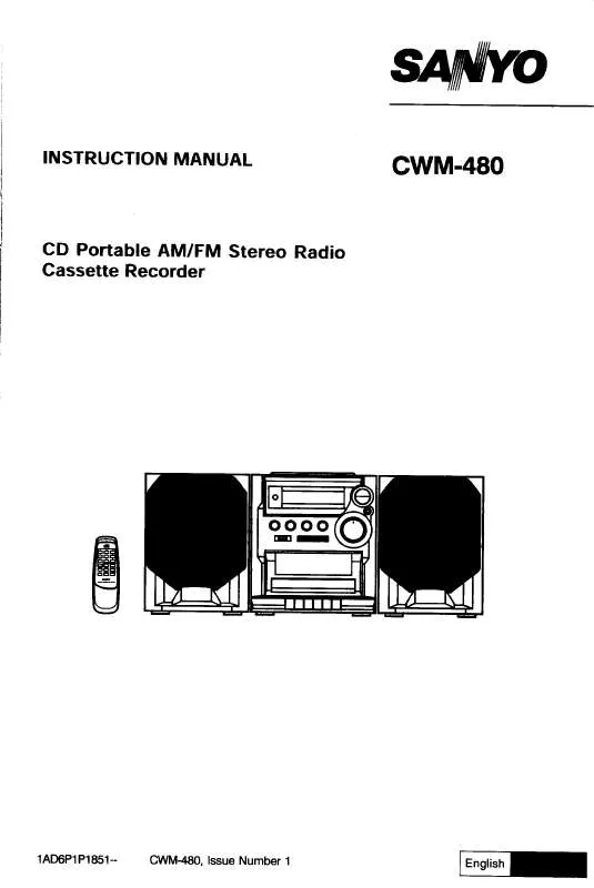 Mode d'emploi SANYO CWM480