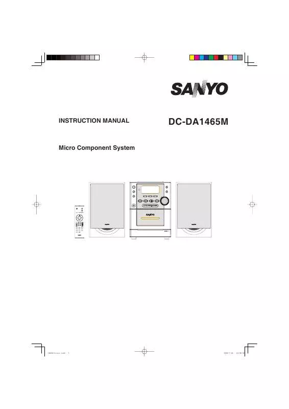 Mode d'emploi SANYO DC-DA1465