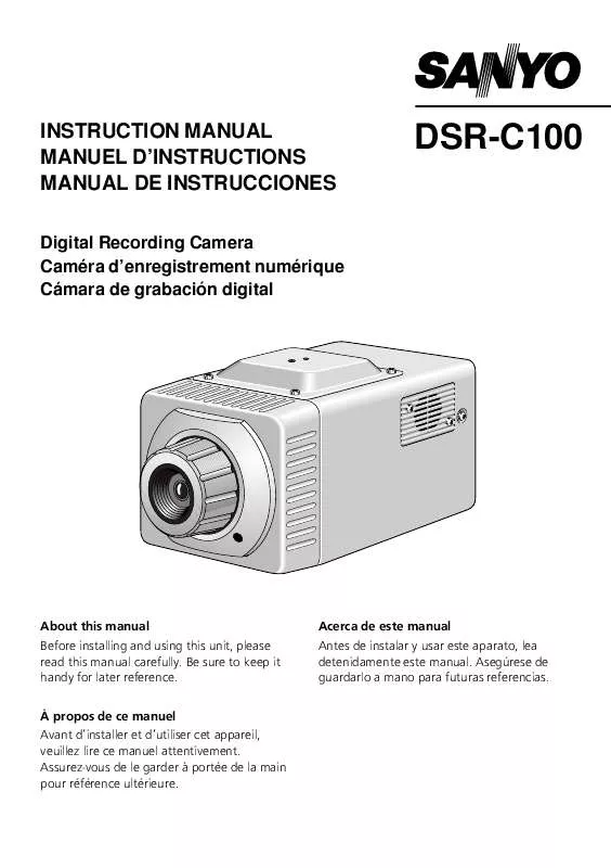 Mode d'emploi SANYO DSR-C100H80