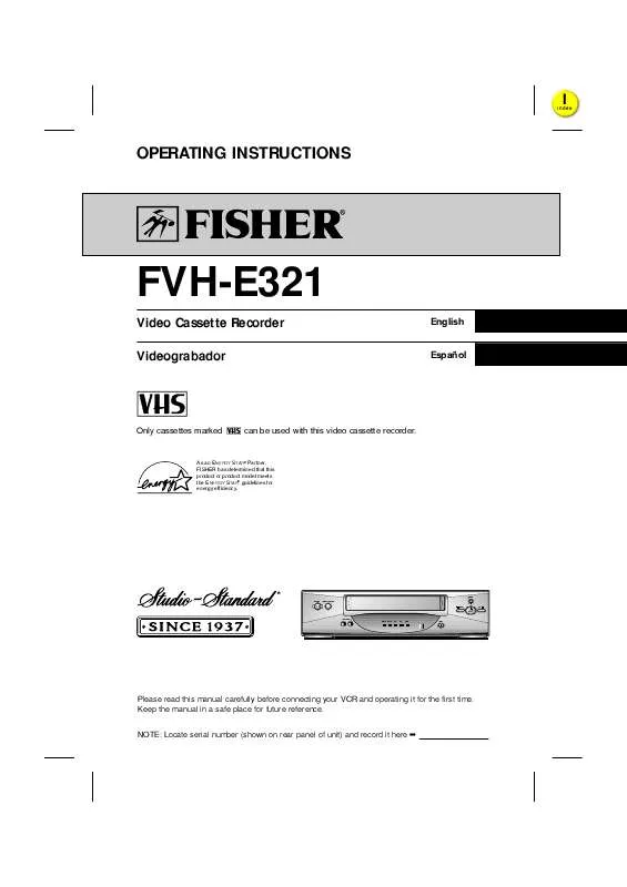 Mode d'emploi SANYO FVHE321