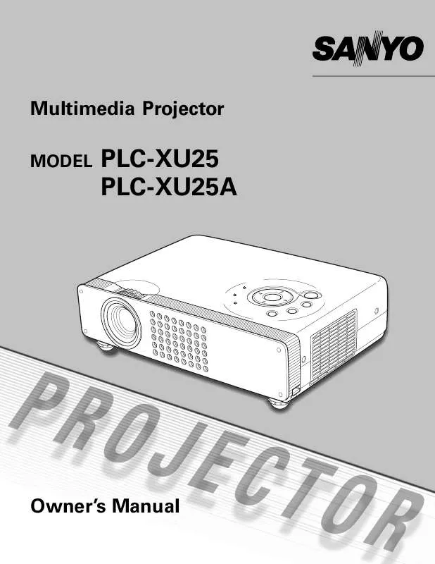 Mode d'emploi SANYO PLC-XU25A