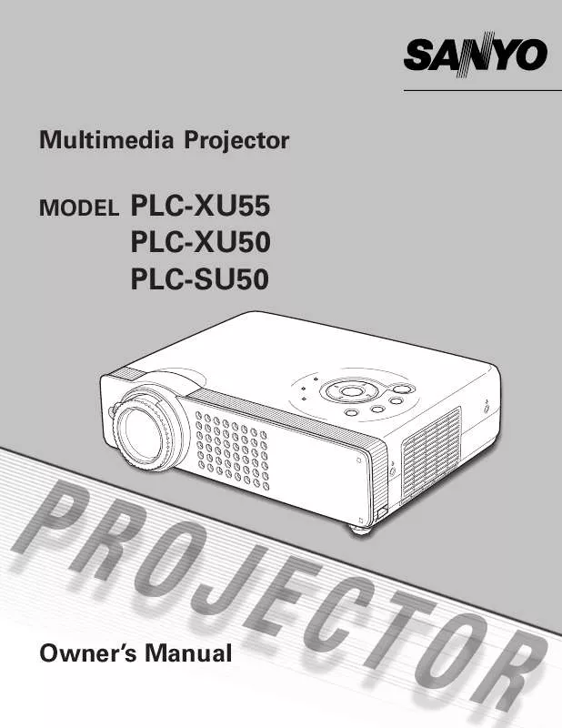 Mode d'emploi SANYO PLC-XU50A