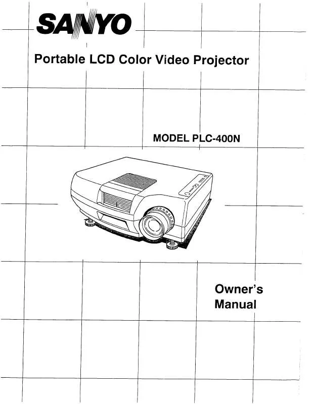 Mode d'emploi SANYO PLC400N