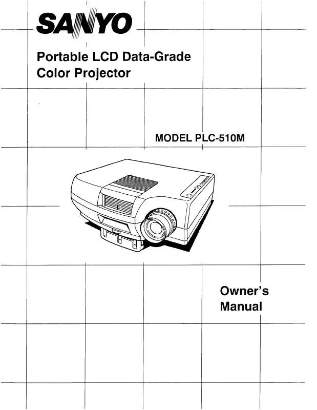 Mode d'emploi SANYO PLC510M