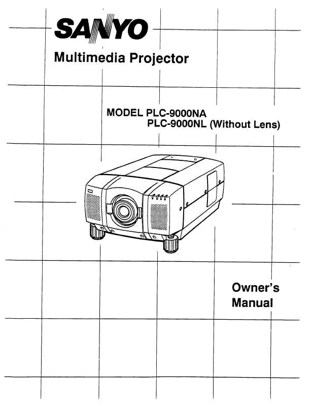 Mode d'emploi SANYO PLC9000NA