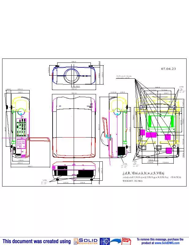 Mode d'emploi SANYO PLCXF47