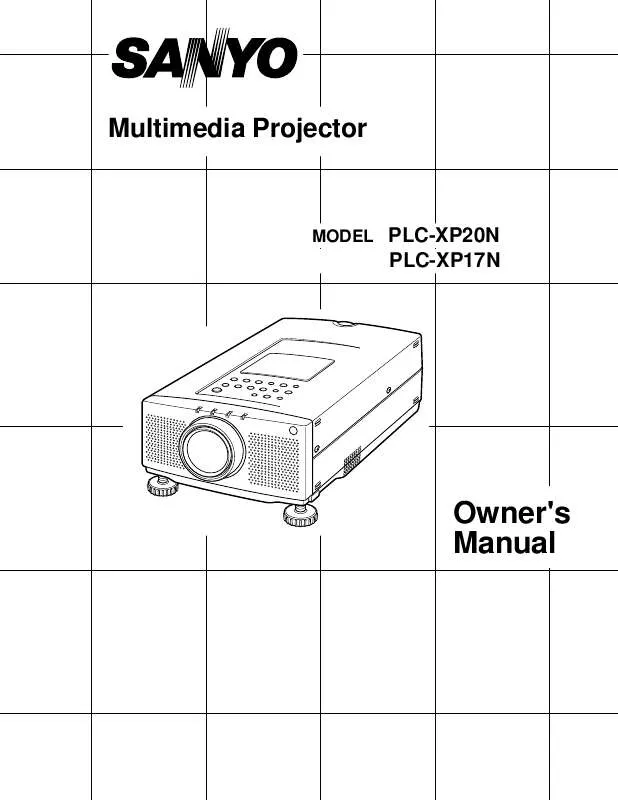 Mode d'emploi SANYO PLCXP17N