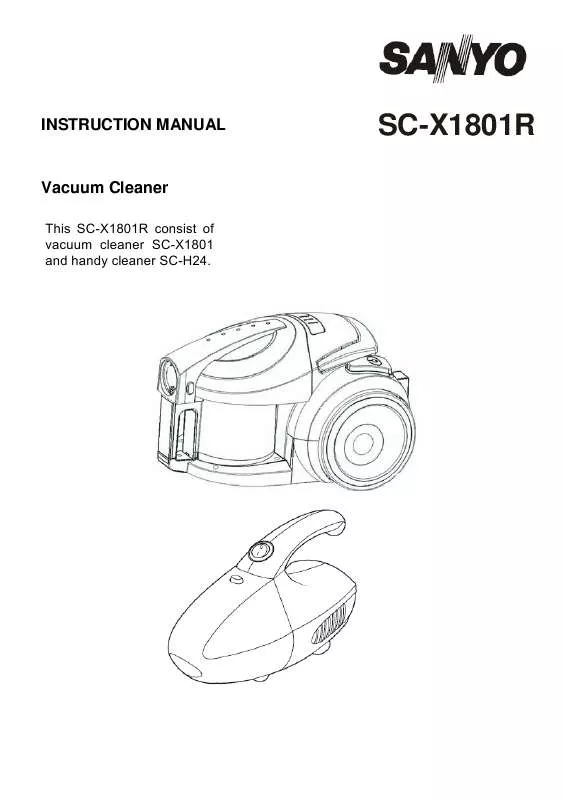 Mode d'emploi SANYO SC-X1801