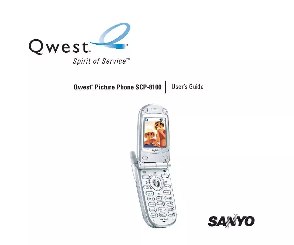 Mode d'emploi SANYO SCP-8100 QUEST