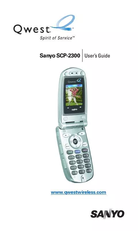 Mode d'emploi SANYO SCP2300