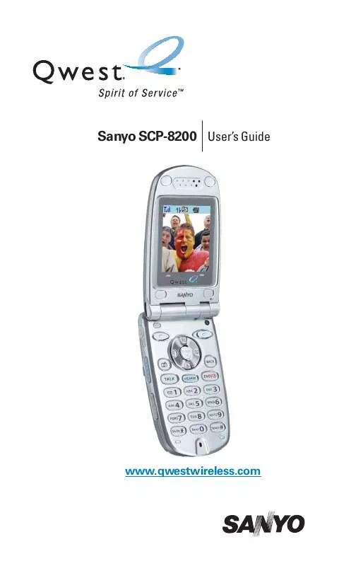 Mode d'emploi SANYO SCP8200