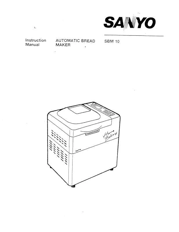 Mode d'emploi SANYO SMB 10