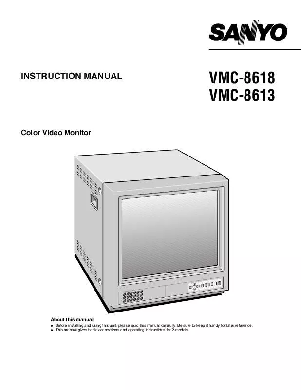 Mode d'emploi SANYO VM-8613