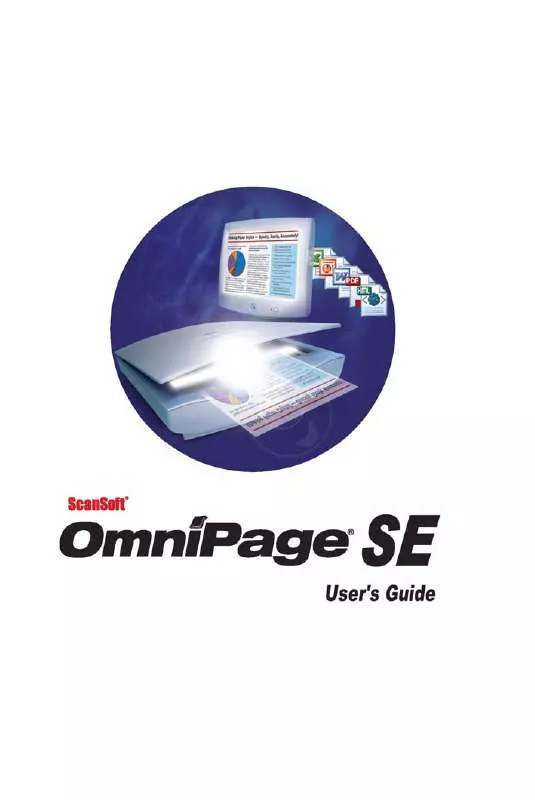 Mode d'emploi SCANSOFT OMNIPAGE SE