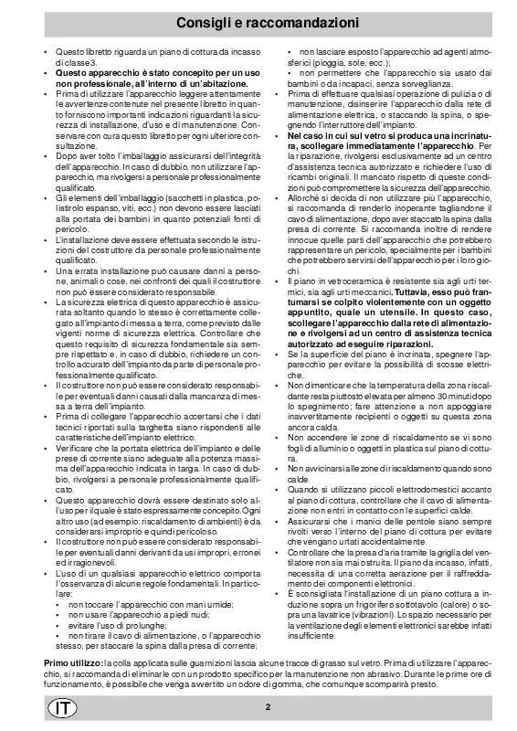 Mode d'emploi SCHOLTES TI 6312