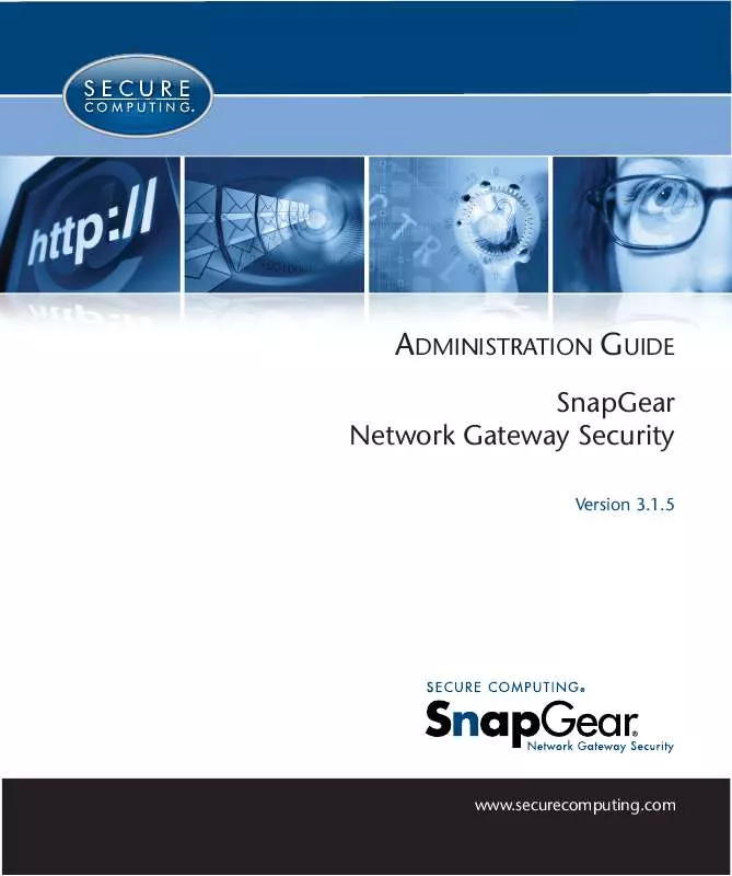 Mode d'emploi SECURE COMPUTING SNAPGEAR NETWORK GATEWAY SECURITY