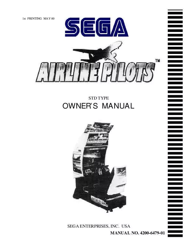 Mode d'emploi SEGA AIRLINE PILOTS