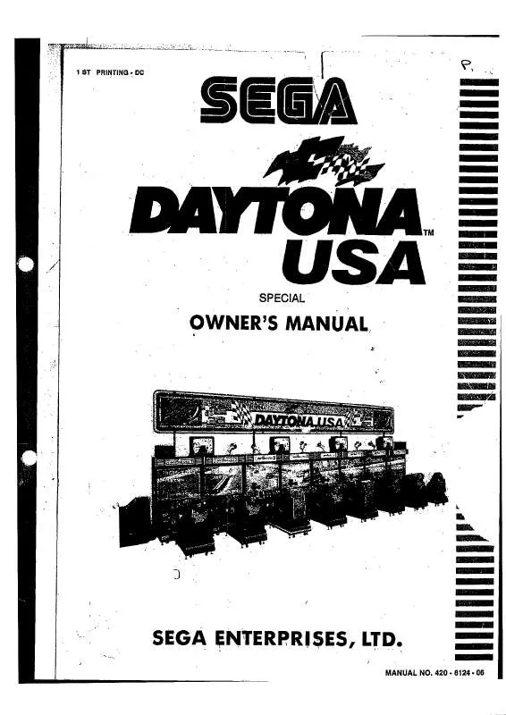 Mode d'emploi SEGA DAYTONA SPECIAL