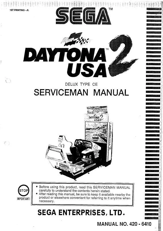 Mode d'emploi SEGA DAYTONA USA 2 DX