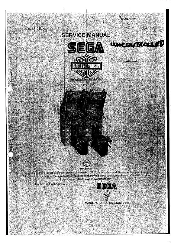 Mode d'emploi SEGA HARLEY TWIN