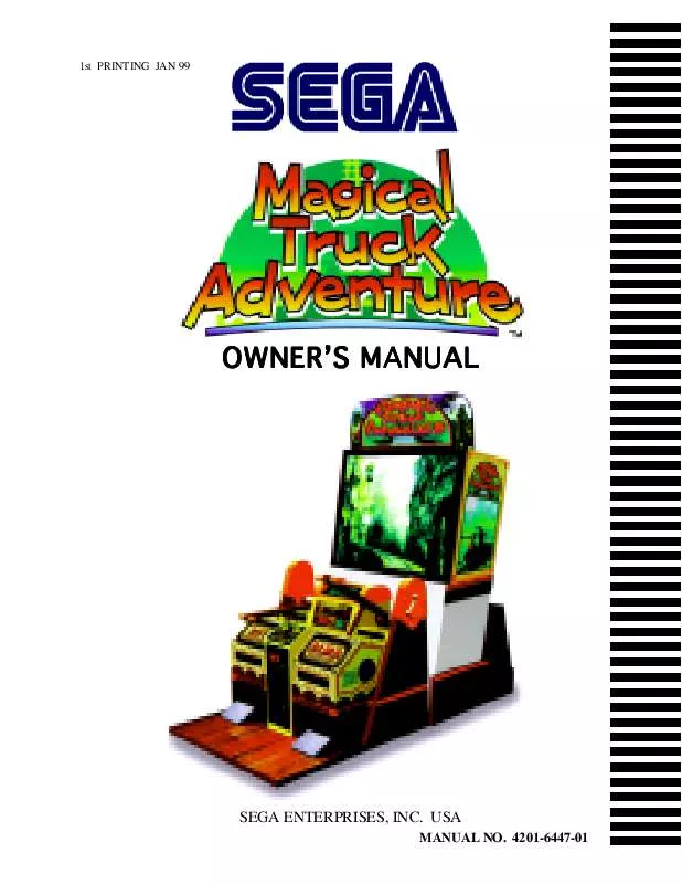 Mode d'emploi SEGA MAGICAL TRUCK ADVENTURE