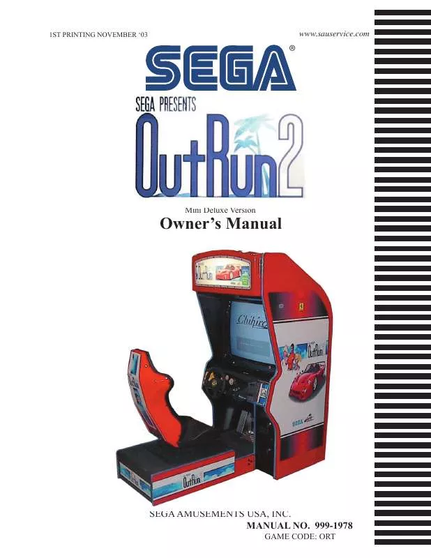 Mode d'emploi SEGA OUTRUN 2