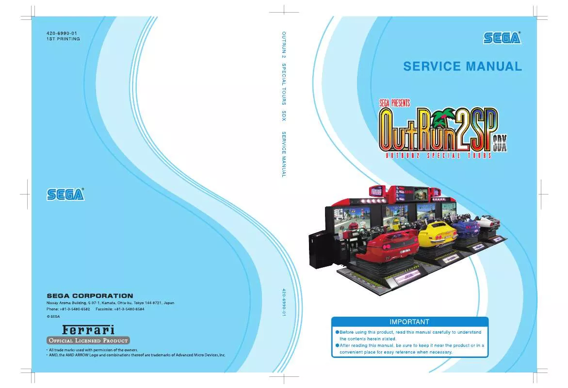 Mode d'emploi SEGA OUTRUN SPECIAL SERVICE