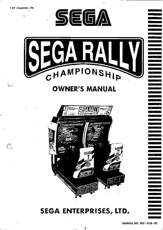 Mode d'emploi SEGA SEGA RALLY 1 TWIN