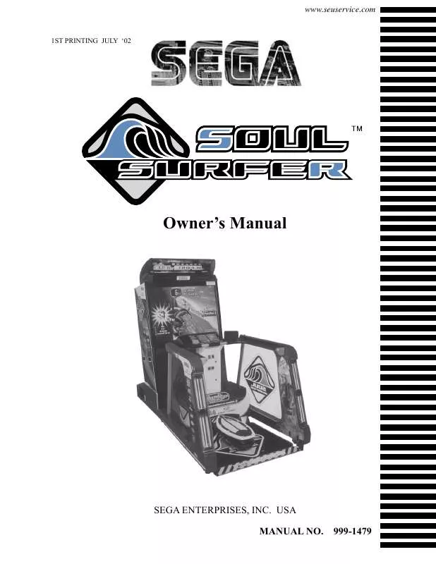 Mode d'emploi SEGA SOUL SURFER