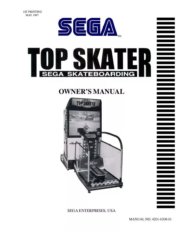 Mode d'emploi SEGA TOP SKATE