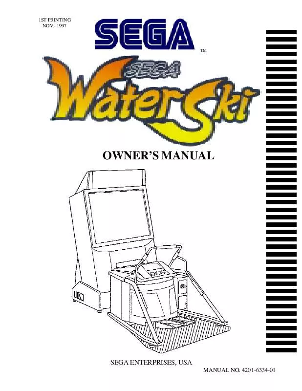 Mode d'emploi SEGA WATER SKI