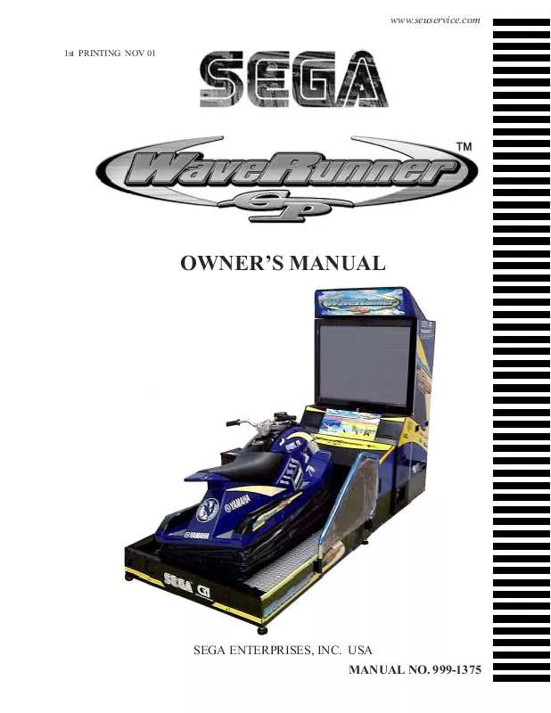 Mode d'emploi SEGA WAVERUNNER GP