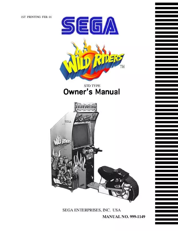 Mode d'emploi SEGA WILD RIDER