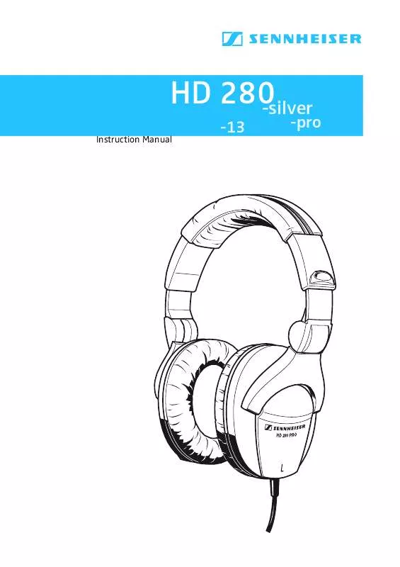 Mode d'emploi SENNHEISER HD 280-SILVER